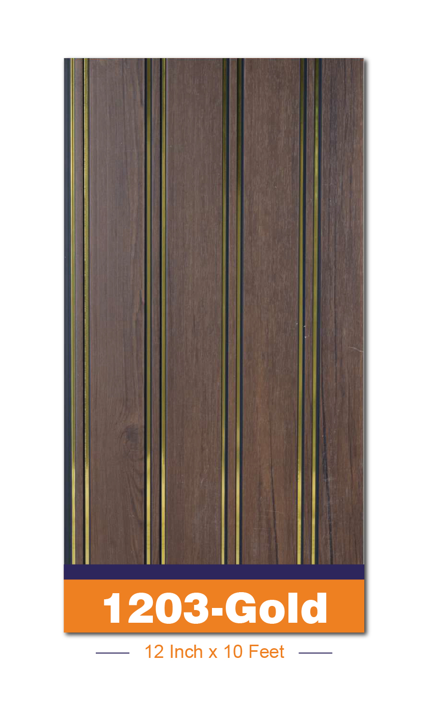 PVC LOUVERS DESIGN NO : 1203 GOLD