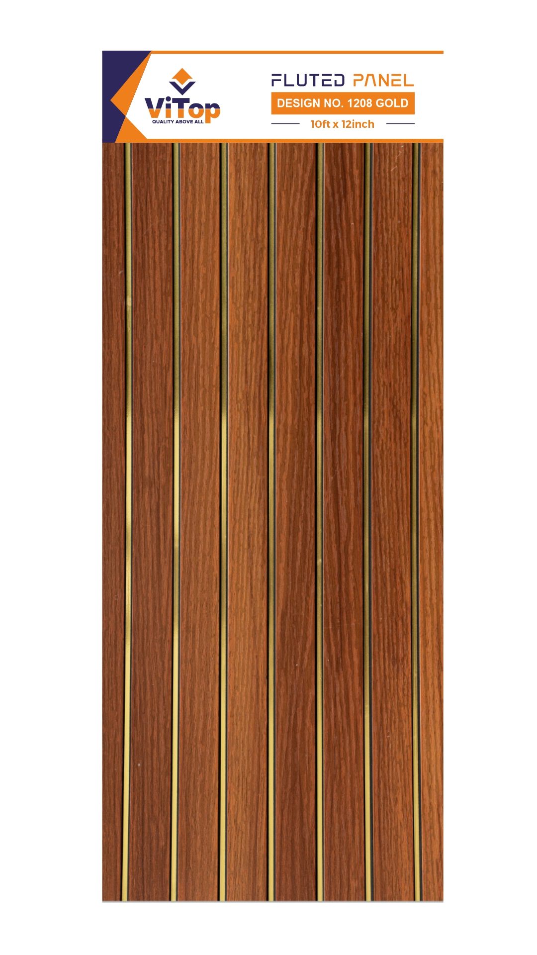 PVC LOUVERS DESIGN NO : 1208 GOLD