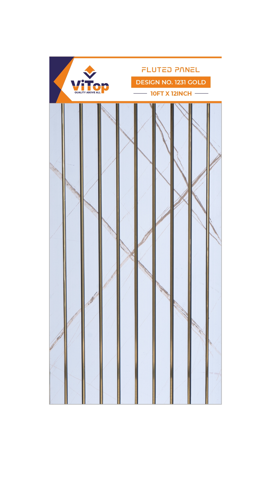 PVC LOUVERS DESIGN NO : 1231 GOLD