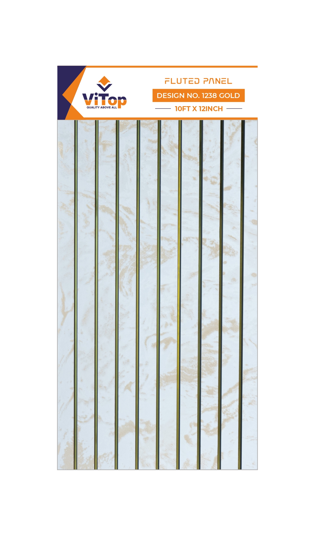 PVC LOUVERS DESIGN NO : 1238 GOLD