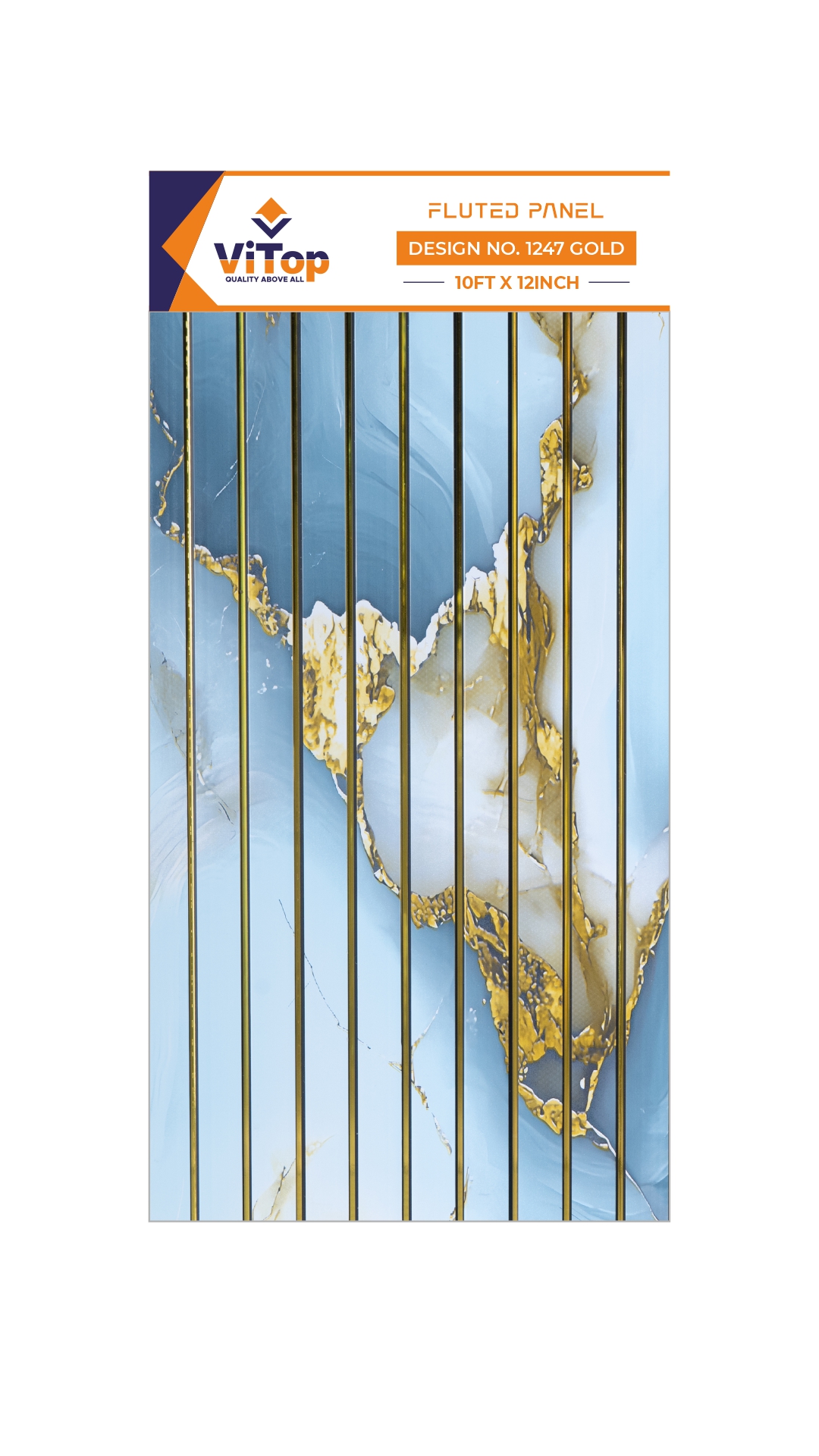 PVC LOUVERS DESIGN NO : 1247 GOLD