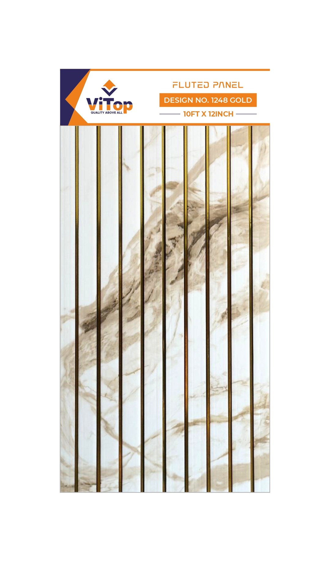 PVC LOUVERS DESIGN NO : 1248 GOLD