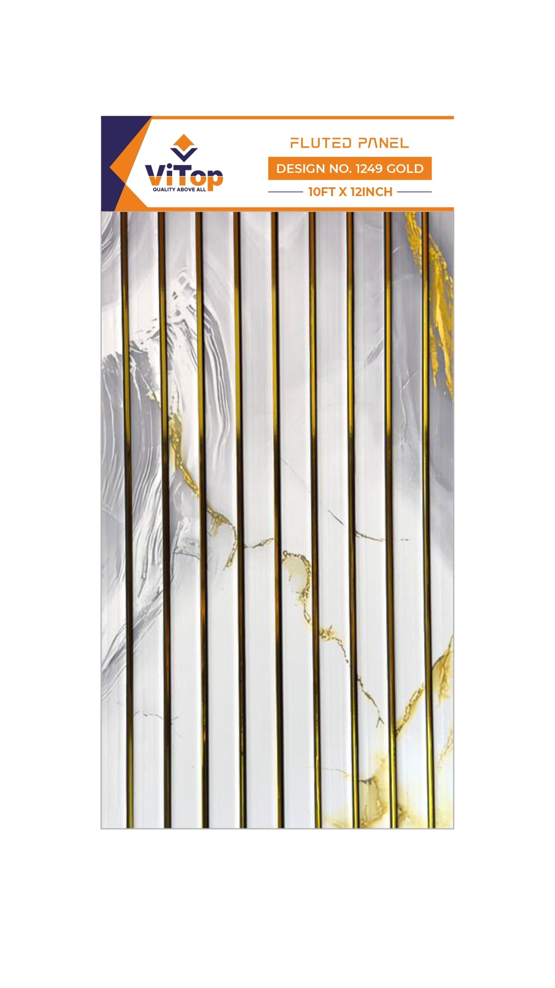 PVC LOUVERS DESIGN NO : 1249 GOLD
